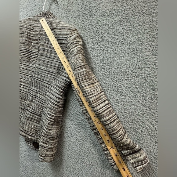 KASPER Women's Brown Tan  Striped One Button Striped Blazer Jacket Top  Size 8 - Picture 8 of 10